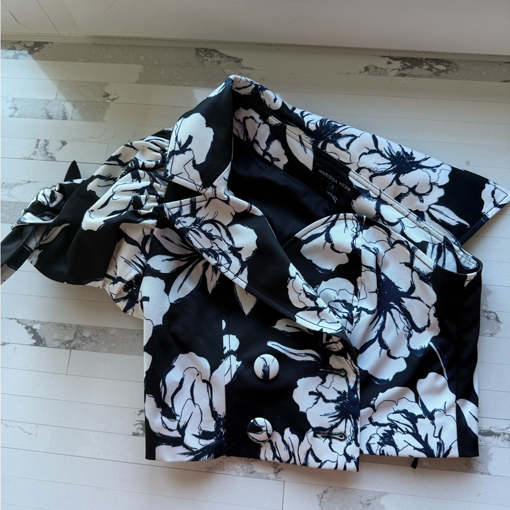 Marissa Webb One Shoulder Bustier Style Top